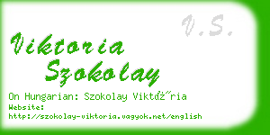 viktoria szokolay business card